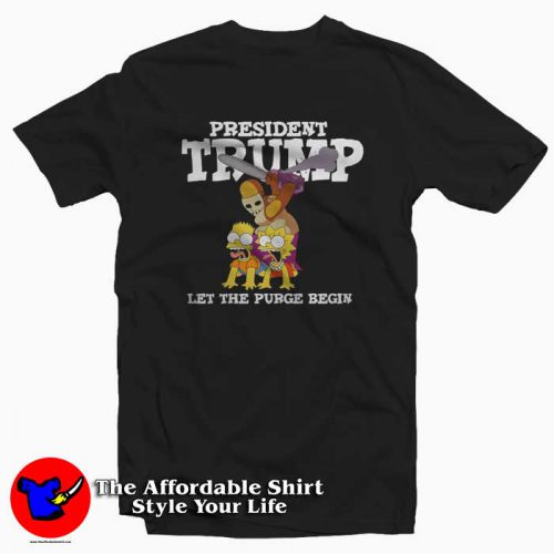 President Trump Let The Purge Begin Tshirt 500x500 President Trump Let The Purge Begin T Shirt Cheap