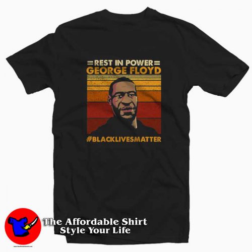 Rest In Power George Floyd Vintage Tshirt 500x500 Rest In Power George Floyd Vintage T Shirt Cheap