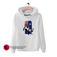 Rodeo Bull Rider Cowboys Australian Flag Hoodie