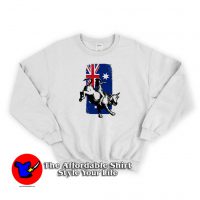 Rodeo Bull Rider Cowboys Australian Flag Sweatshirt