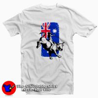 Rodeo Bull Rider Cowboys Australian Flag T-shirt