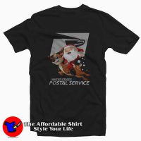 Santa Claus riding Reindeer Christmas Unisex T-shirt