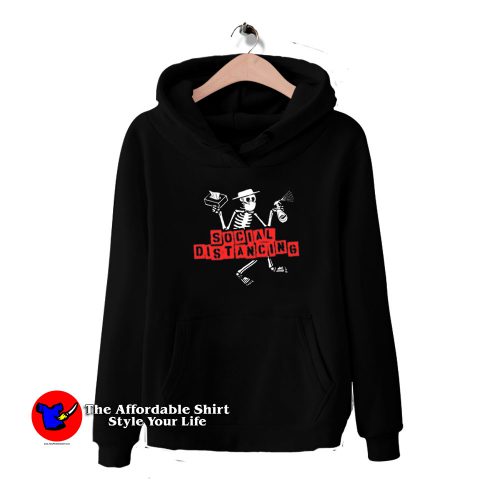 Social Distancing Distortion Skeleton Hoodie 500x500 Social Distancing Distortion Skeleton Hoodie On Sale