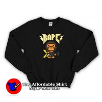 A Bathing Ape Baby Milo Rock Playing Guitar Sweatshirt