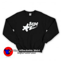 A Bathing Ape Brush Star logo Unisex Sweatshirt