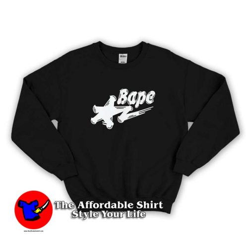 A Bathing Ape Brush Star logo Unisex Sweater 500x500 A Bathing Ape Brush Star logo Unisex Sweatshirt On Sale