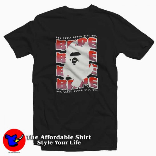 A Bathing Ape Distortion relaxed Unisex Tshirt 500x500 A Bathing Ape Distortion relaxed Unisex T shirt On Sale