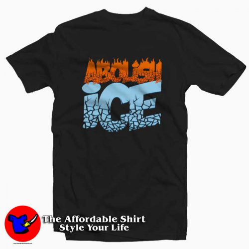 Abolish Ice Flame Cracked Unisex Tshirt 500x500 Abolish Ice Flame Cracked Unisex T shirt On Sale