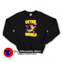 Cute Astronaut Pun Colorful Planets Galaxy Sweatshirt