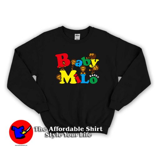 Cute Baby Milo Alphabet Logo Unisex Sweater 500x500 Cute Baby Milo Alphabet Logo Unisex Sweatshirt On Sale