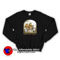 Funny Frog And Toad Fuck The Police Sweatshirt