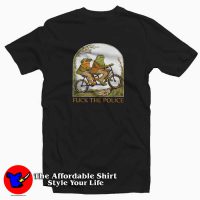 Funny Frog And Toad Fuck The Police Unisex T-shirt