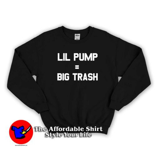 Funny Lil Pump Equals Big Trash J Cole Sweatshirt 500x500 Funny Lil Pump Equals Big Trash J Cole Sweatshirt On Sale