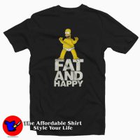 Homer Simpson Fat and Happy Unisex T-shirt