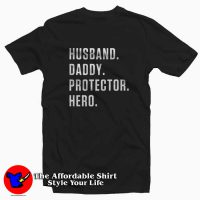 Husband Daddy Protector Hero Graphic T-shirt