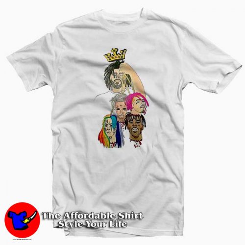 J Cole Holding Heads Tekashi69 Lil Pump Tshirt 500x500 J Cole Holding Heads Tekashi69 Lil Pump T shirt On Sale