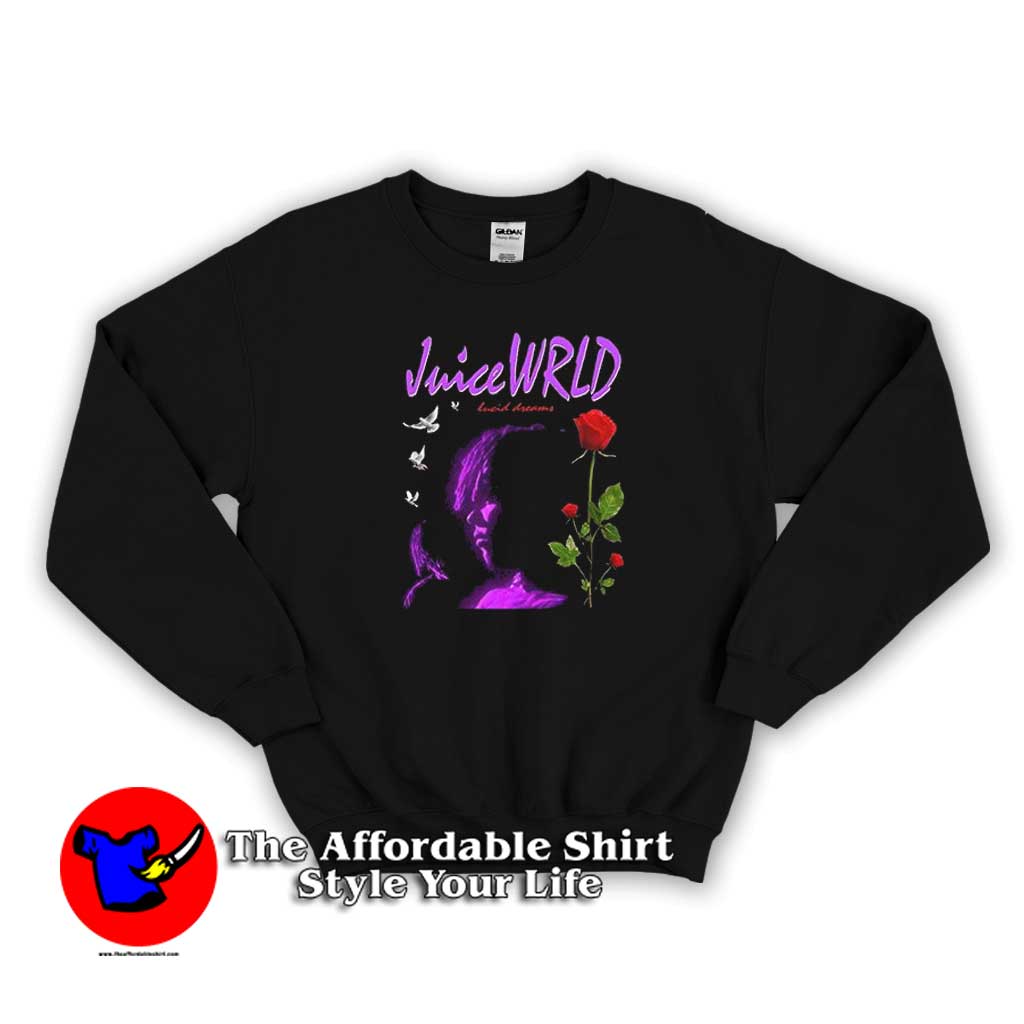 Juice WRLD Lucid Dreams Red Rose Sweatshirt | Theaffordableshirt