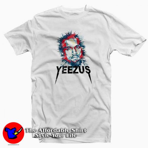 Kayne West YEEZUS Face Art Tshirt 500x500 Kayne West YEEZUS Face Art Unisex T shirt On Sale