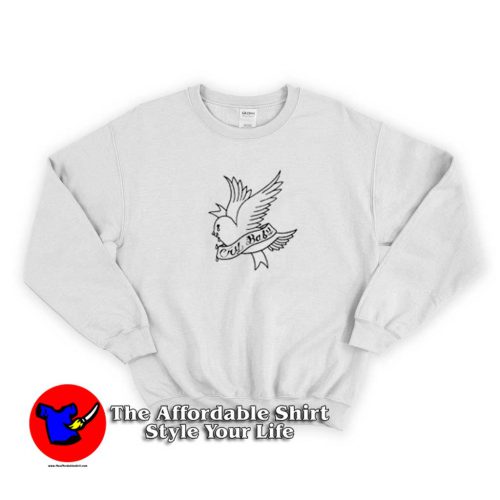 Lil Peep Blanc Cry Baby Bird Unisex Sweater 500x500 Lil Peep Blanc Cry Baby Bird Unisex Sweatshirt On Sale