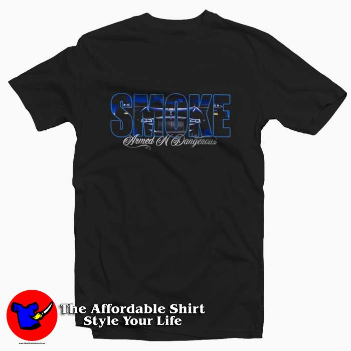 Pop Smoke x Vlone Armed And Dangerous T-Shirt Black
