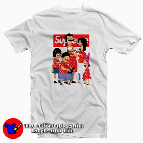 Supreme Box Logo Parody Family Bobs Burgers Tshirt 500x500 Supreme Box Parody Family Bob's Burgers T shirt On Sale