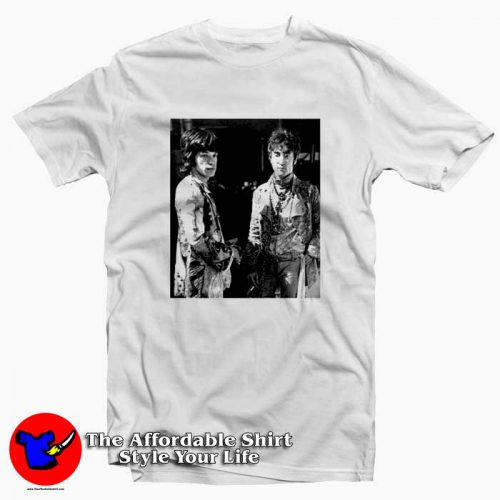 Vintage Mick Jagger John Lennon Unisex Tshirt 500x500 Vintage Mick Jagger & John Lennon Unisex T shirt On Sale