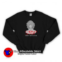 Woman Cry Want Stop Human Trafficking Sweatshirt