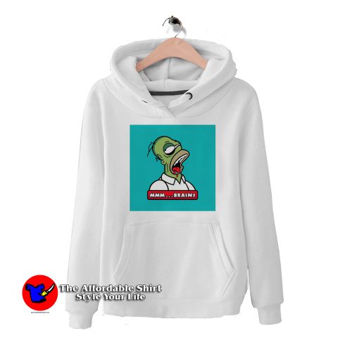 homer simpson zombie mr brain HoodieTAS 500x500 Homer Simpson Zombie Mr Brain Unisex Hoodie On Sale