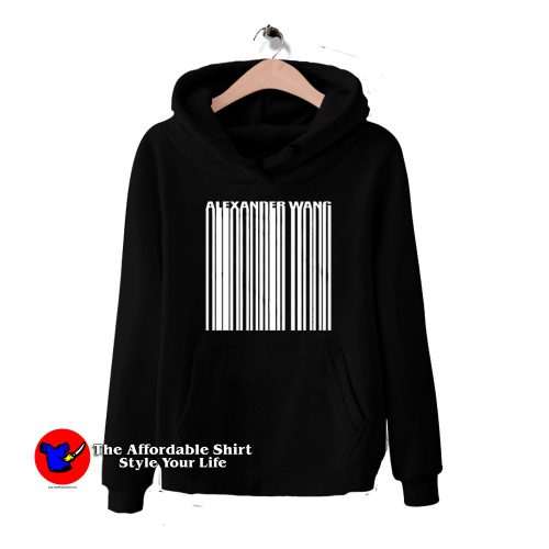 Alexander Wang Barcode 500x500 Alexander Wang Barcode Unisex Summer Hoodie On Sale