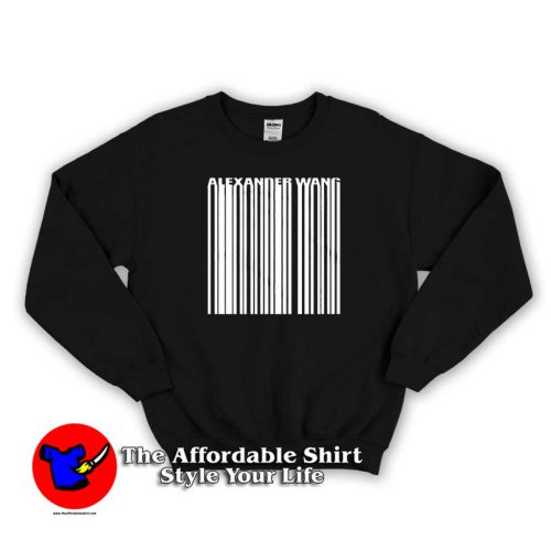 Alexander Wang Barcode Sweater 500x500 Alexander Wang Barcode Unisex Summer Sweatshirt On Sale