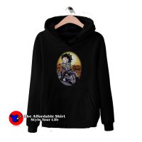 Betty Boop Cartoon Wild Biker Motorcycle Hoodie