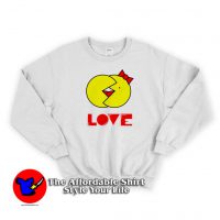 Cute Cartoon Pacman Love Kissing Sweatshirt