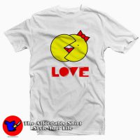 Cute Cartoon Pacman Love Kissing T-Shirt