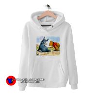 Cute Disney Winnie The Pooh With Eeyore Hoodie