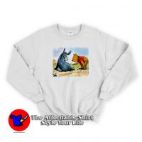 Cute Disney Winnie The Pooh With Eeyore Sweatshirt