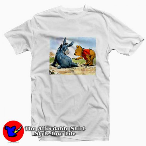 Cute Disney Winnie The Pooh With Eeyore Tshirt 500x500 Cute Disney Winnie The Pooh With Eeyore T shirt On Sale