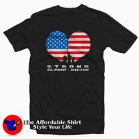 Dayton Strong Heart American Flag Unisex T-shirt