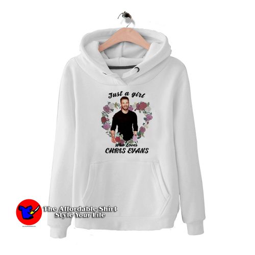 Flowers Heart Just a girl who loves Chris Evans Hoodie 500x500 Flowers Heart Just a girl who loves Chris Evans Hoodie On Sale