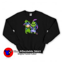 Funny Grinch And Eeyore Winnie The Pooh Sweatshirt