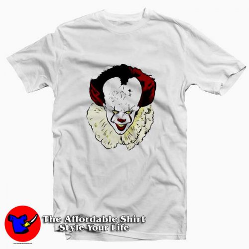 Horror Clown Pennywise Graphic Tshirt 500x500 Horror Clown Pennywise Graphic T shirt On Sale