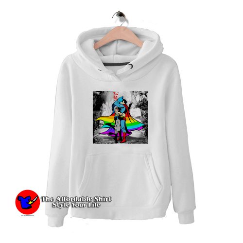 Kissing Romantic Batman and Superman Hoodie 500x500 Kissing Romantic Batman and Superman Hoodie On Sale