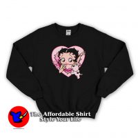 Love Betty Boop And Pudgy Unisex Sweatshirt