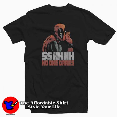 Marvel Deadpool No One Cares Unisex Tshirt 500x500 Marvel Deadpool No One Cares Unisex T shirt On Sale