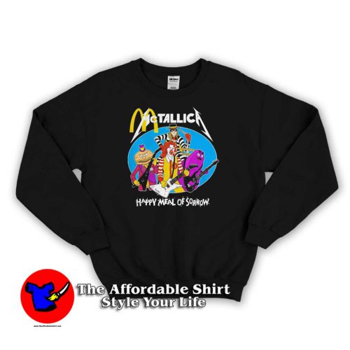 McDonald’s Metallica Happy Meal Of Sorrow Sweater 500x500 McDonald’s Metallica Happy Meal Of Sorrow Sweatshirt On Sale