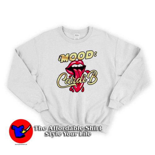 Mood Cardi B Lip Unisex Sweater 500x500 Mood Cardi B Lip Unisex Sweatshirt On Sale