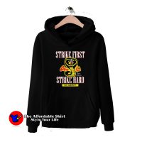 New Cobra Kai Strike First Strike Hard Hoodie