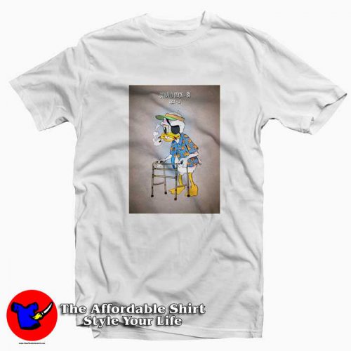 Old Donald Duck Smoking 81 Unisex Tshirt 500x500 Old Donald Duck Smoking 81 Unisex T shirt On Sale