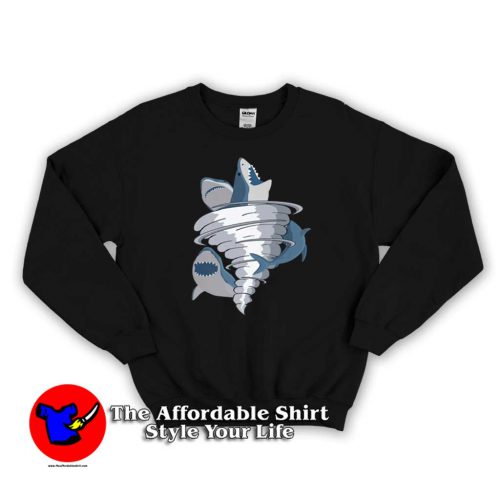 Original Halloween Tornado Shark Unisex Sweater 500x500 Original Halloween Tornado Shark Sweatshirt On Sale