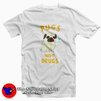 Pugs Not Drugs National Dog Day T-shirt