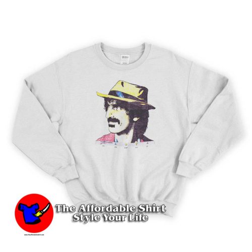 Vintage Frank Zappa With Hat Unisex Sweater 500x500 Vintage Frank Zappa With Hat Sweatshirt On Sale